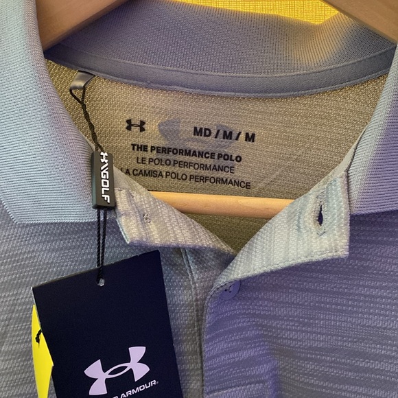 New!! Long sleeve gray under armor collared shirt. Brand New!! - Picture 2 of 5